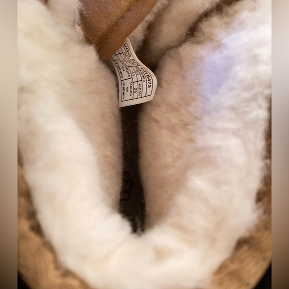 UGG boots ace up boots new UGGS short boots shearling leather upper cognac brown - Picture 6 of 8